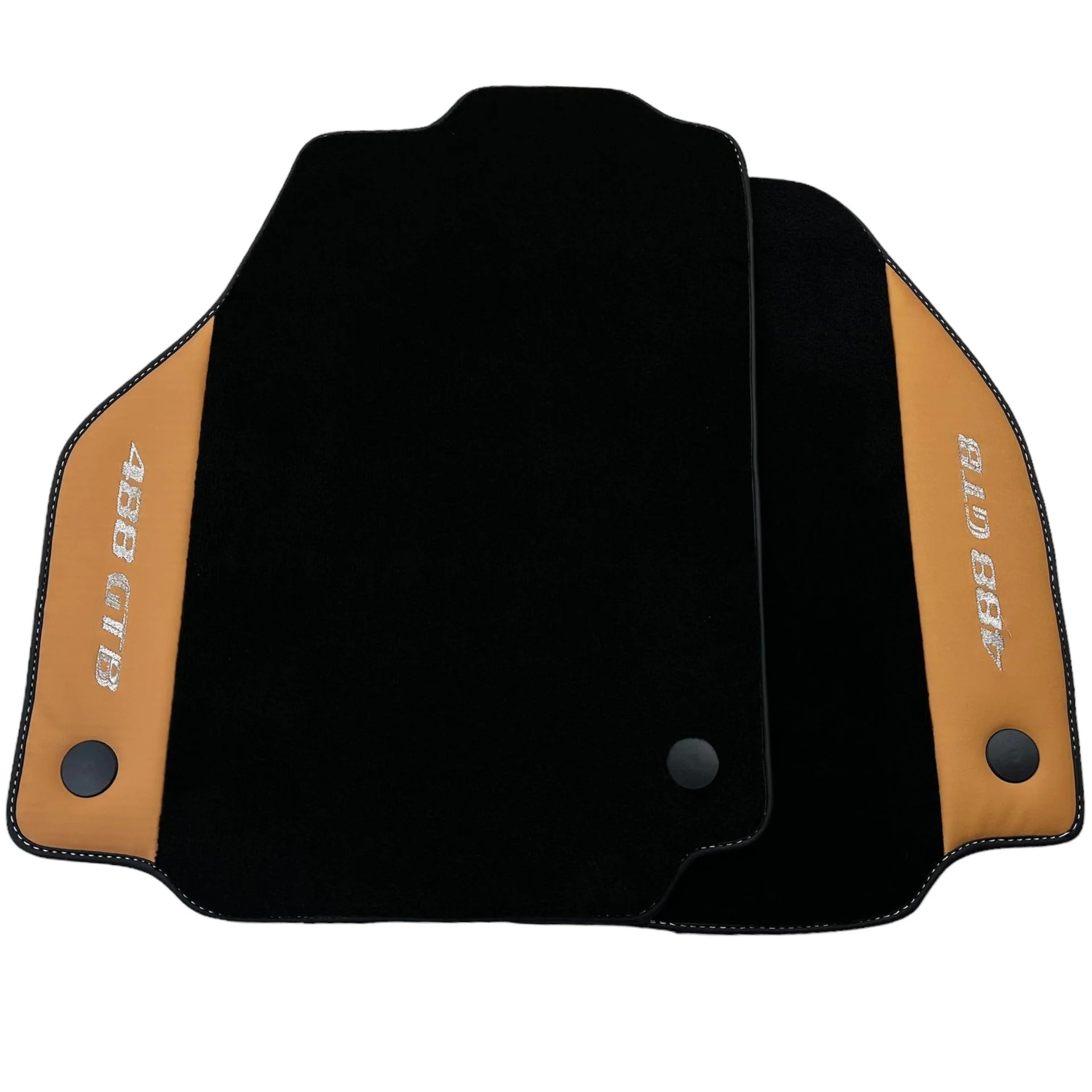 法拉利488專用地墊,優質材料,精確貼合,優雅黑棕設計。