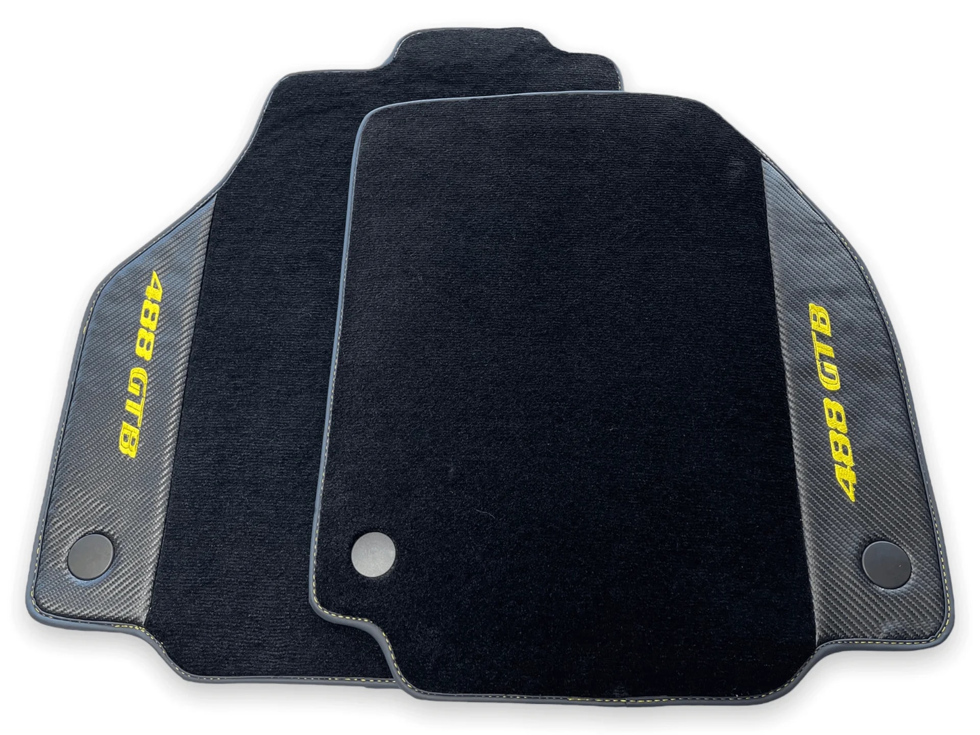 Luxury carbon fiber floor mats for Ferrari 488 GTB