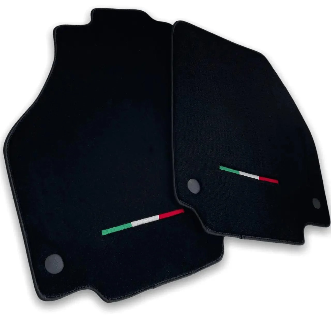 Luxury floor mats for Ferrari 488 in black