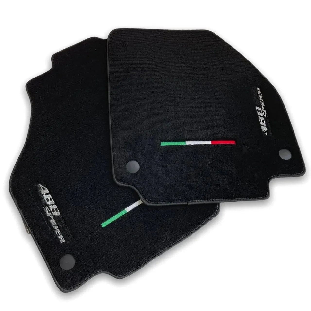Luxury black floor mat for Ferrari 488 Spider