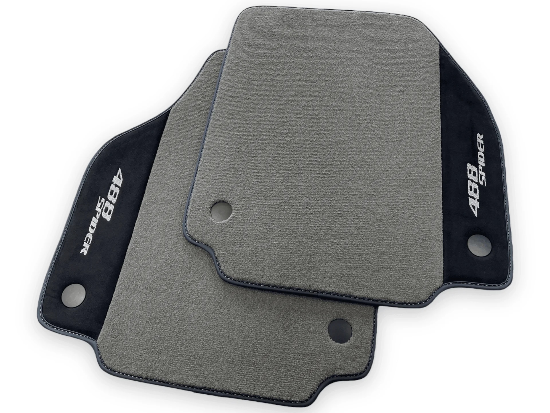 Tappetini su misura Ferrari 488 Spider, materiale di alta qualità, vestibilità precisa per maggiore durata e stile.