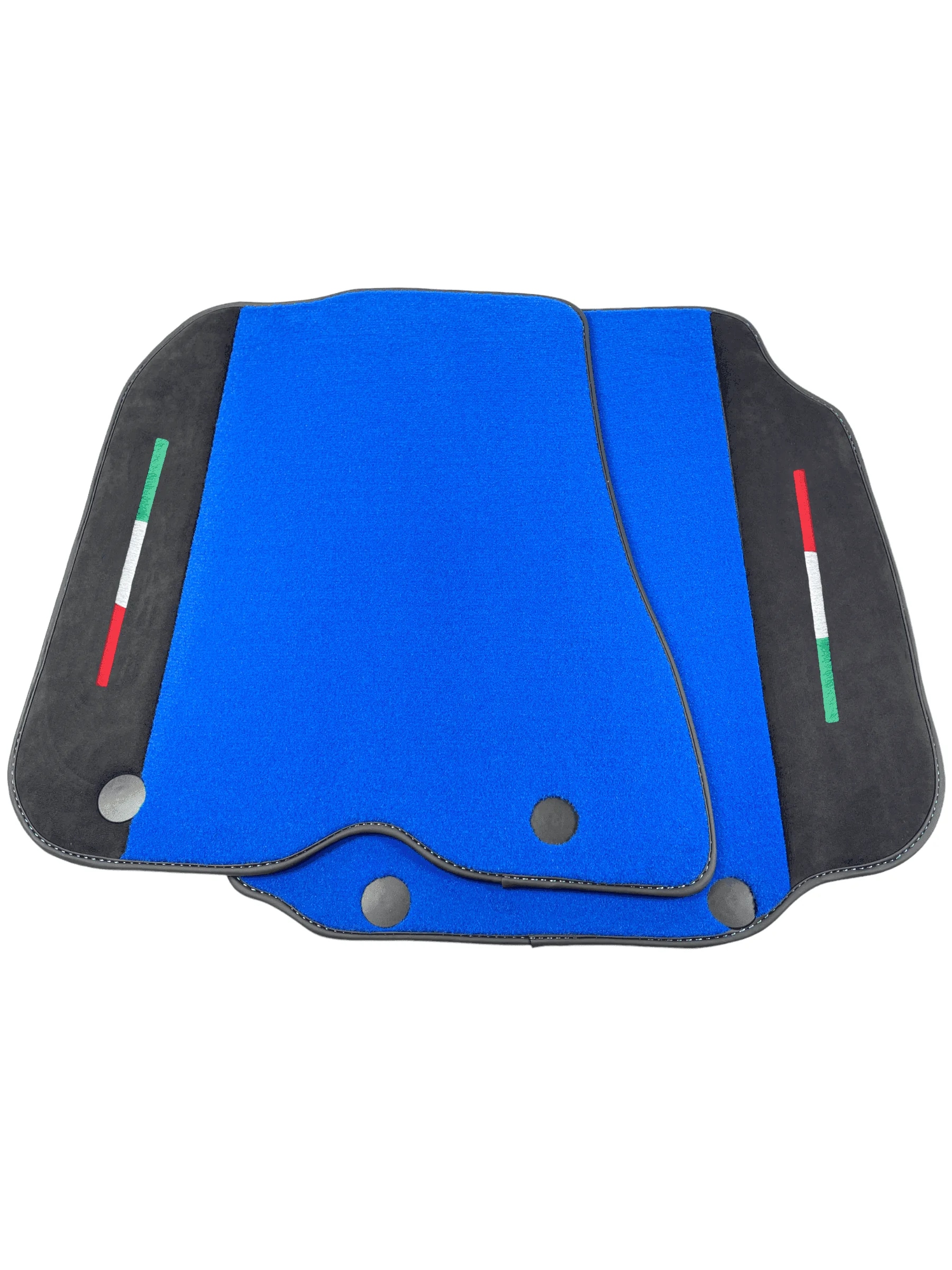 Ferrari 812 Superfast custom fit floor mats, premium quality with precise fitment, featuring bold blue design and Italian fla