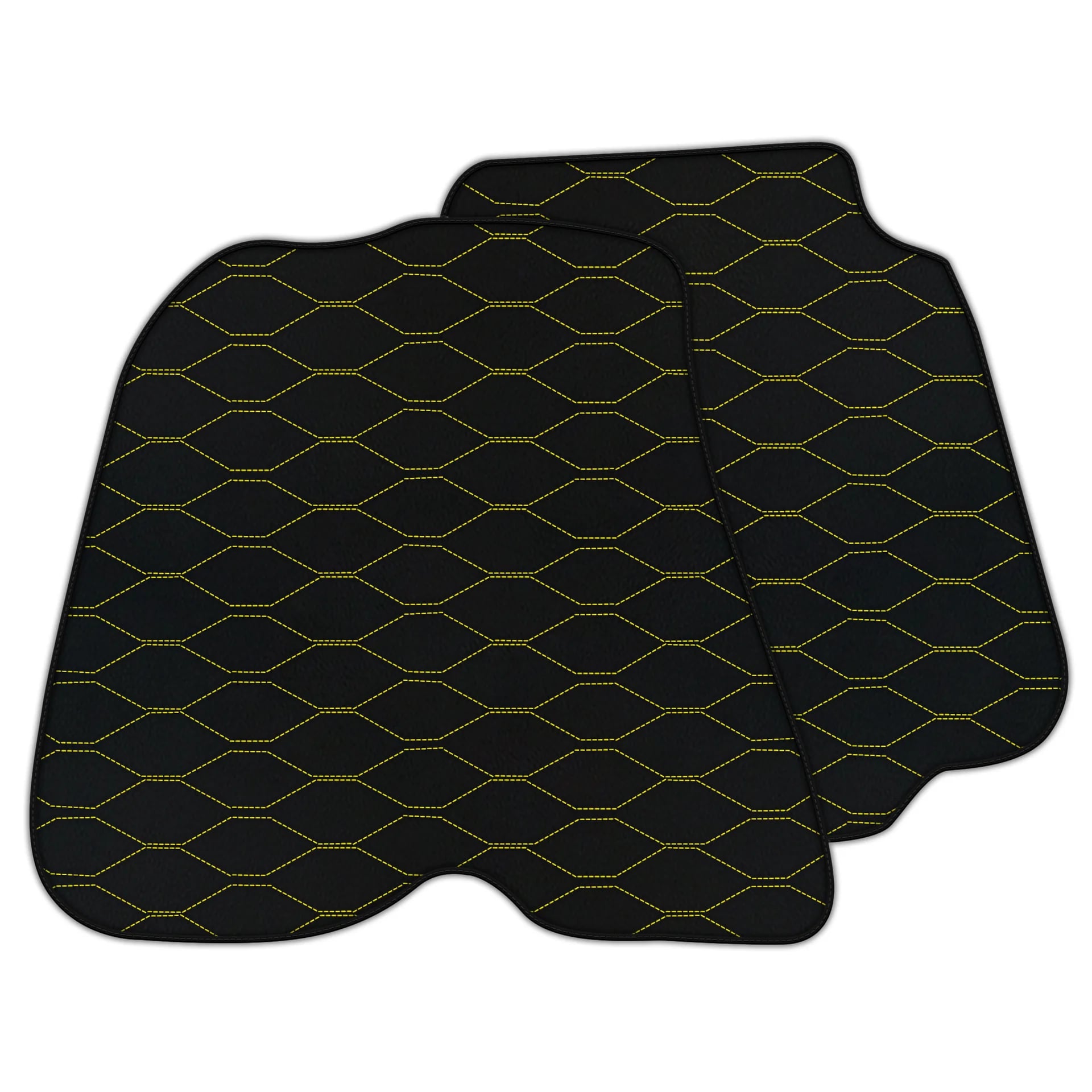 Customizable Leather Floor Mats with Viper Hex Pattern for Ferrari F12 Berlinetta (2012-2022)