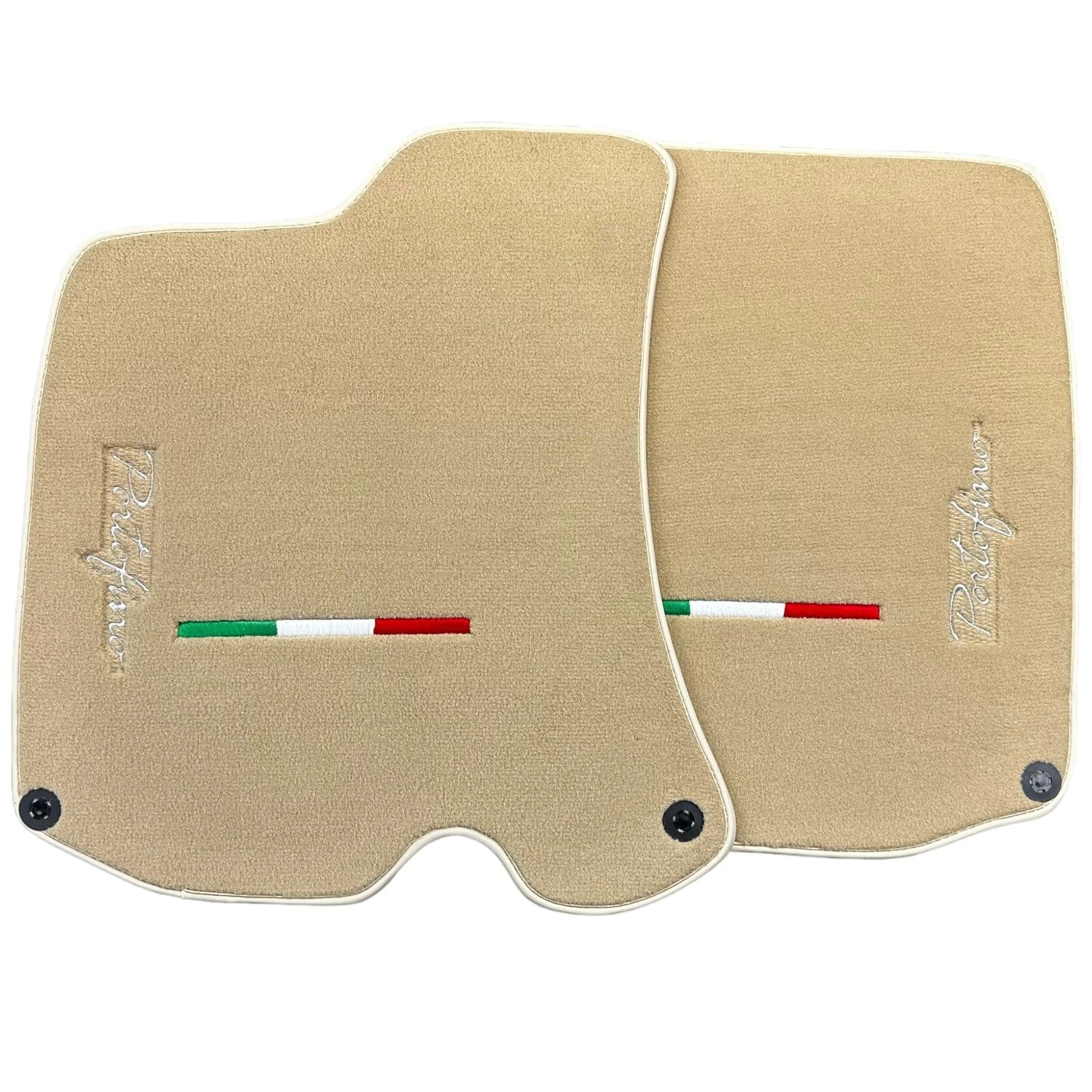 Luxury beige floor mats for Ferrari Portofino