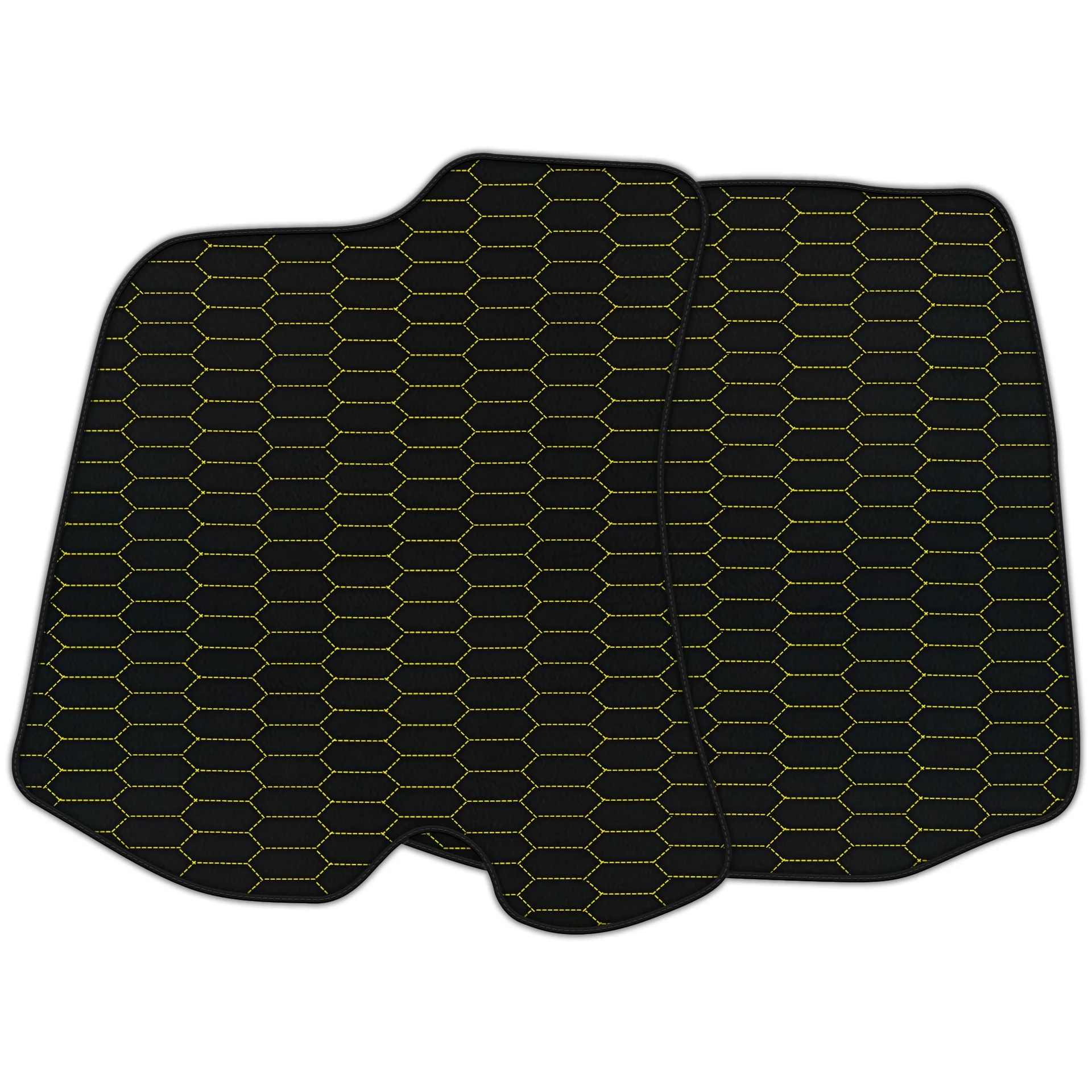 Custom-fit Ferrari Portofino floor mats with premium quality, featuring precise fitment and a stylish honeycomb pattern.