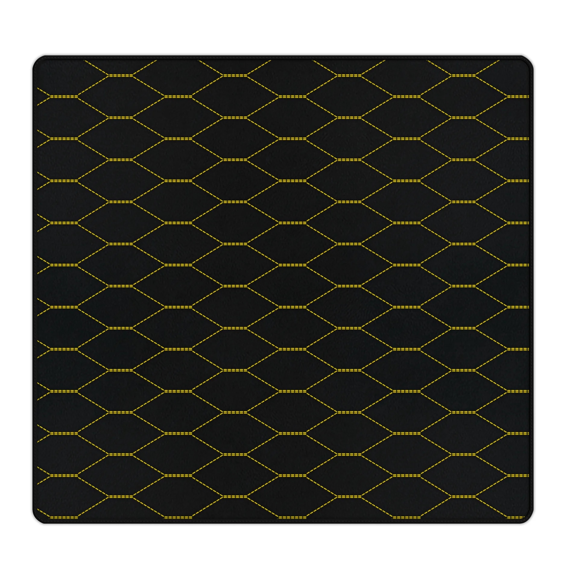 Ferrari Portofino custom fit floor mat, premium quality with precise fitment, featuring a stylish black design with yellow st