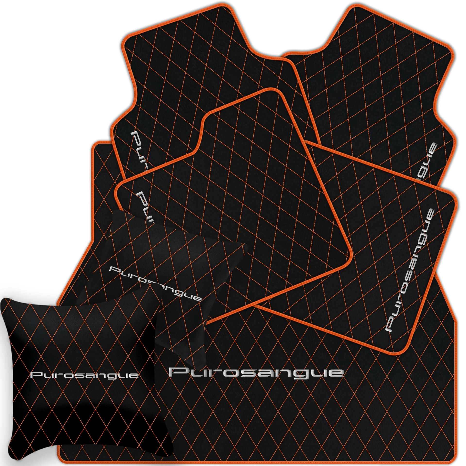 Custom fit Ferrari Purosangue floor mats in premium quality material, featuring precise fitment and stylish design.