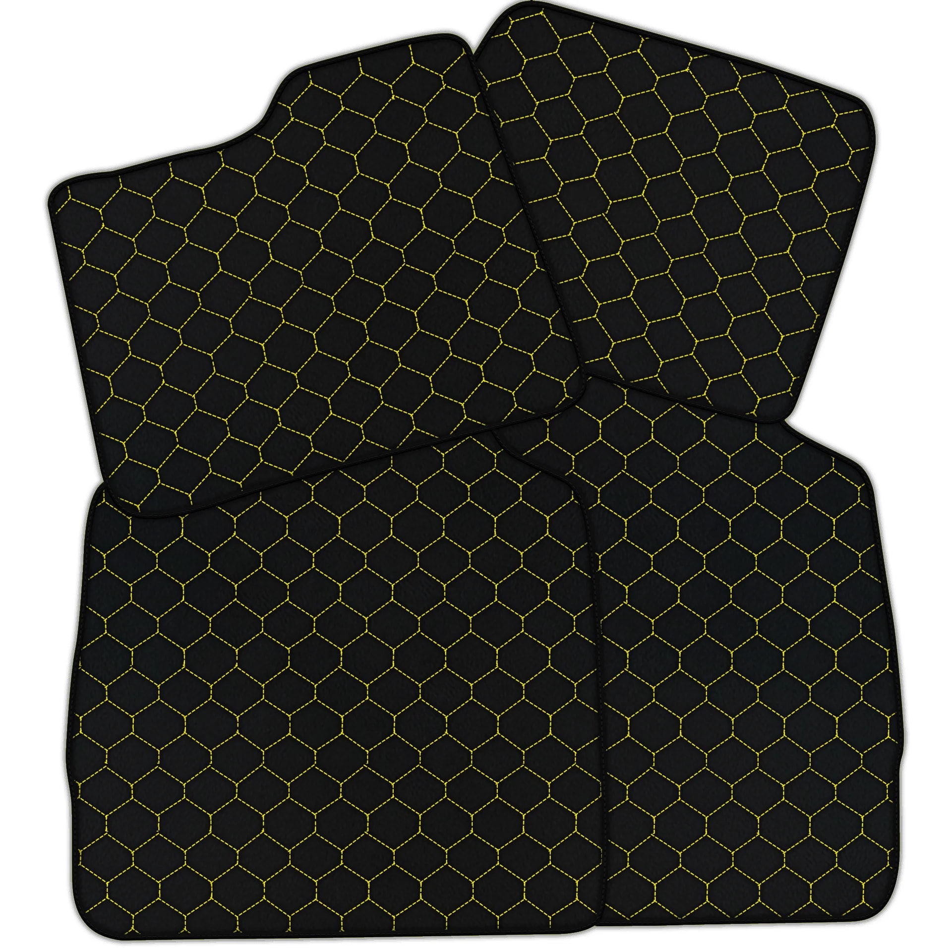 Customizable hex pattern floor mats for Ferrari Purosangue 2023-2024