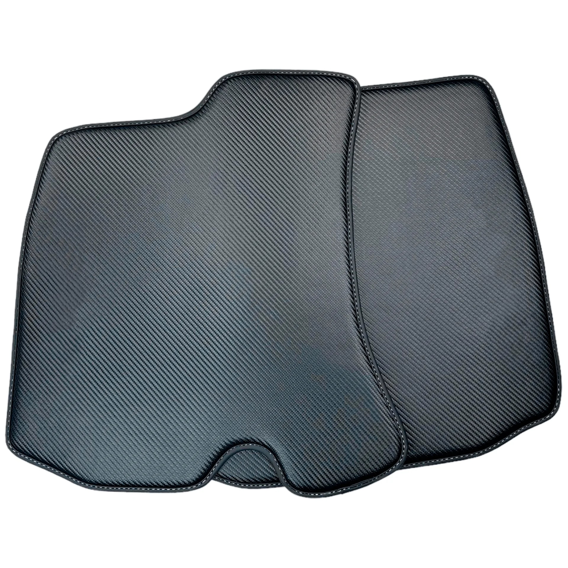 Luxury carbon fiber leather floor mats for Ferrari Roma