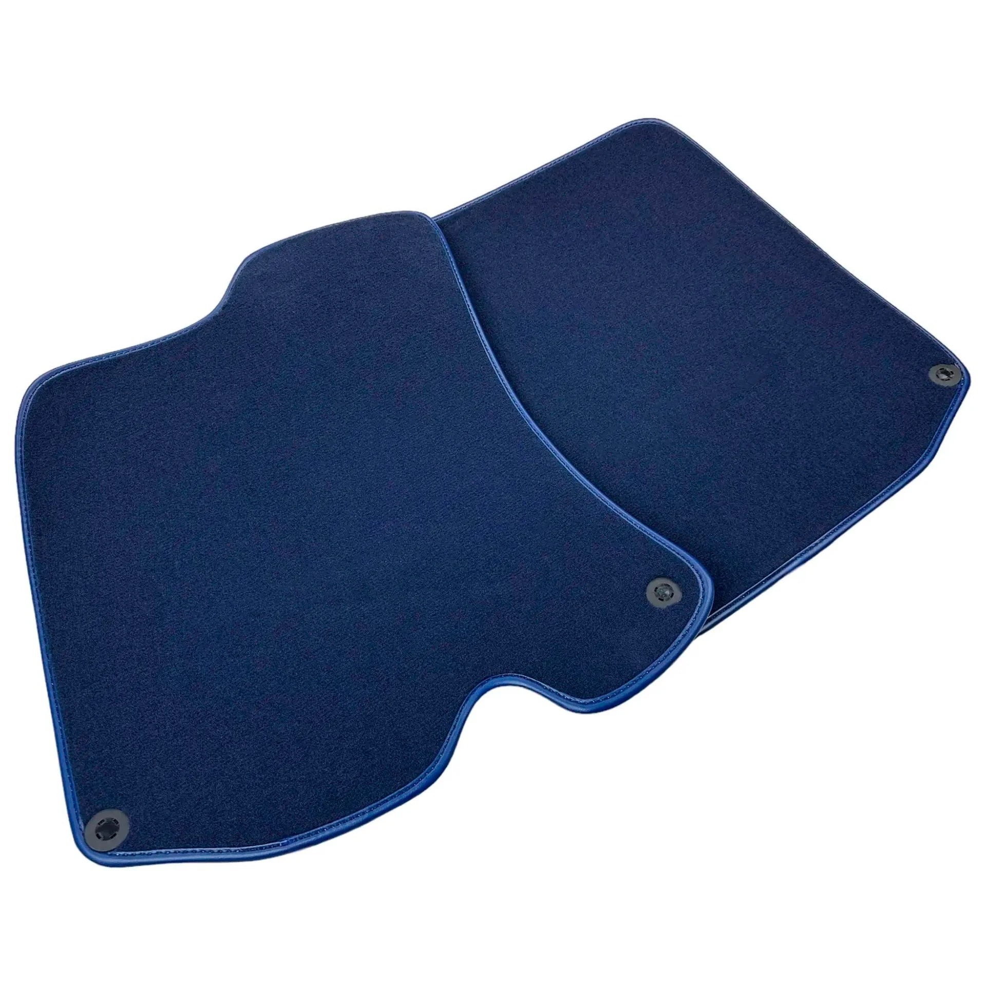 Luxury dark blue floor mats for Ferrari Roma interior