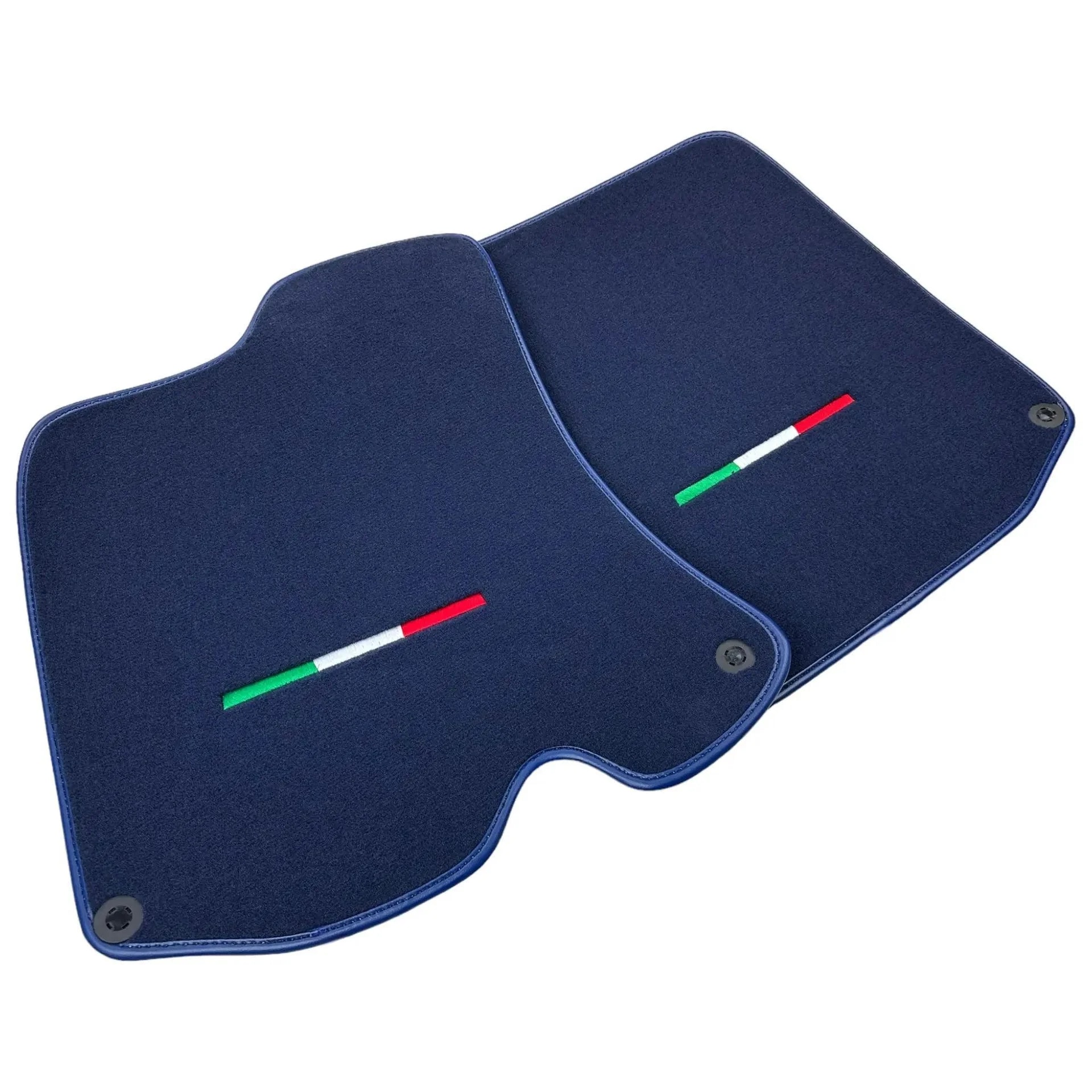 Dark Blue Luxury Floor Mats for Ferrari Roma