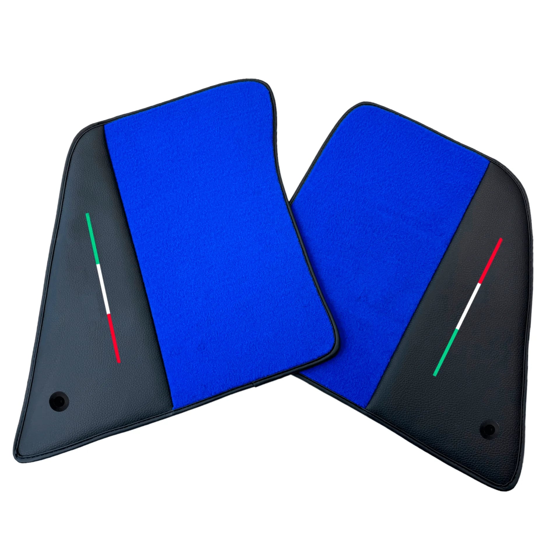 Blue Floor Mats for Ferrari SF90 Stradale (2019-2024) with Leather