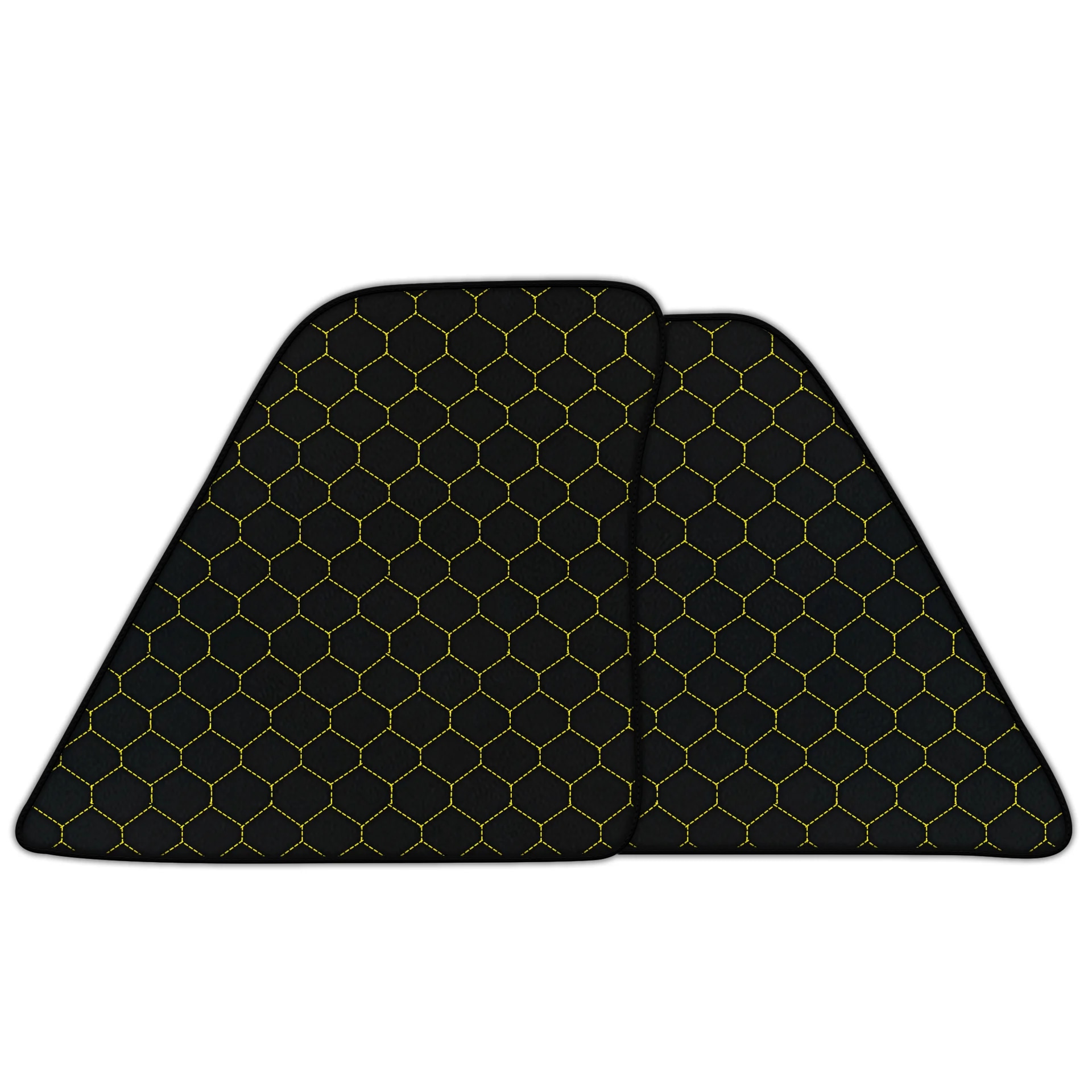 Custom-fit Ferrari SF90 Stradale floor mats in premium quality with precise fitment and stylish hexagonal design.