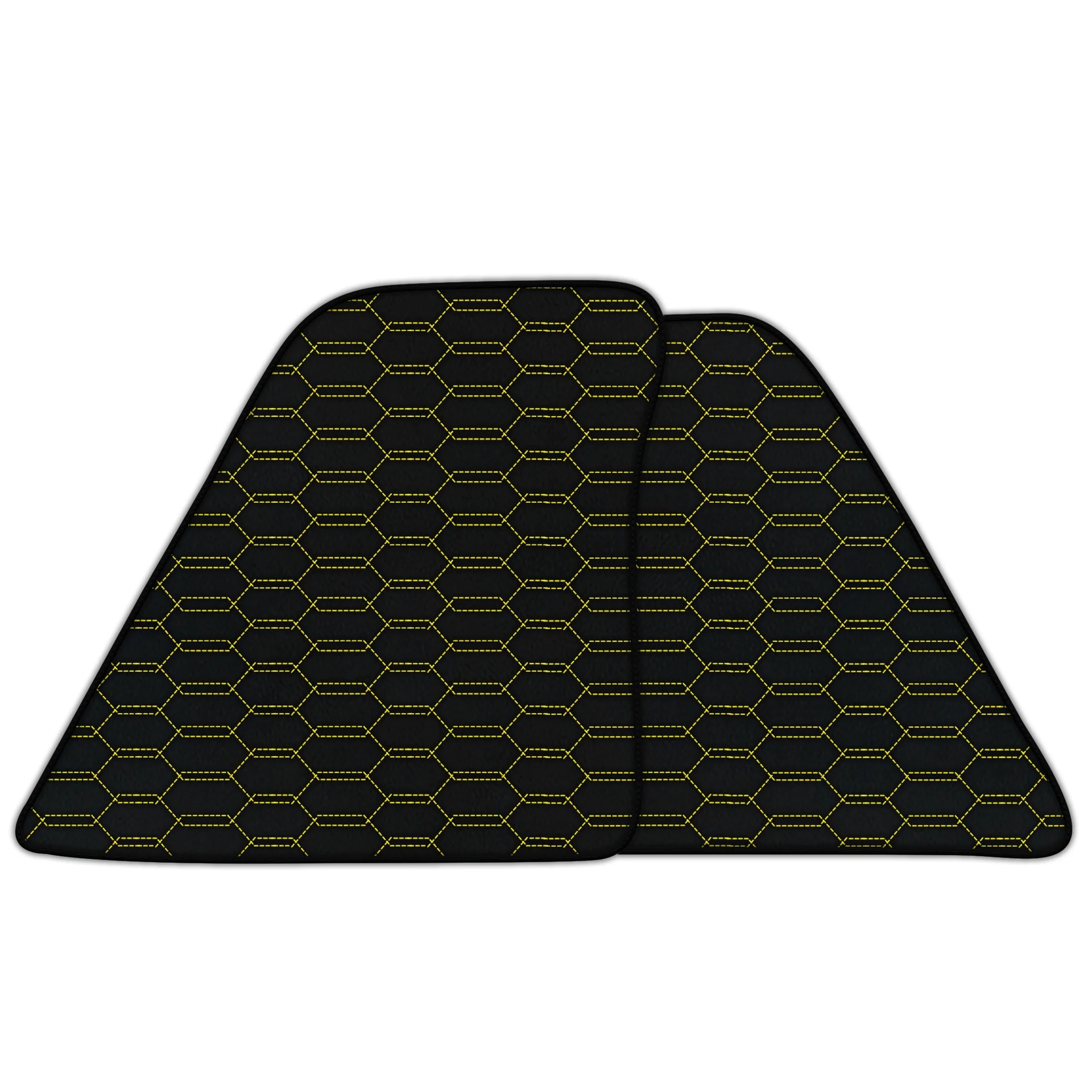 Ferrari SF90 Stradale custom fit floor mats, premium quality with precise fitment, featuring a stylish hexagonal pattern.